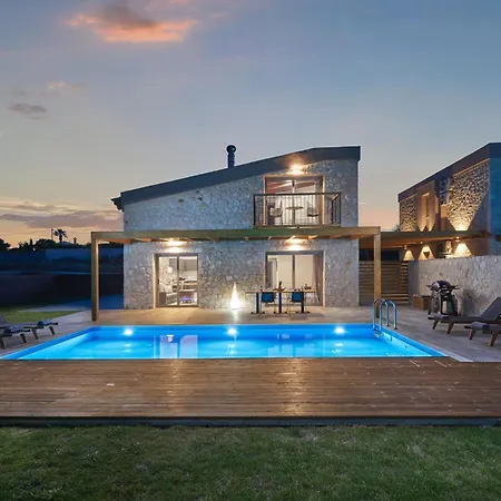 Villa Luxury Rhodes Amel Sea View Private Swimming Pool 3 Bedrooms Kalithea *